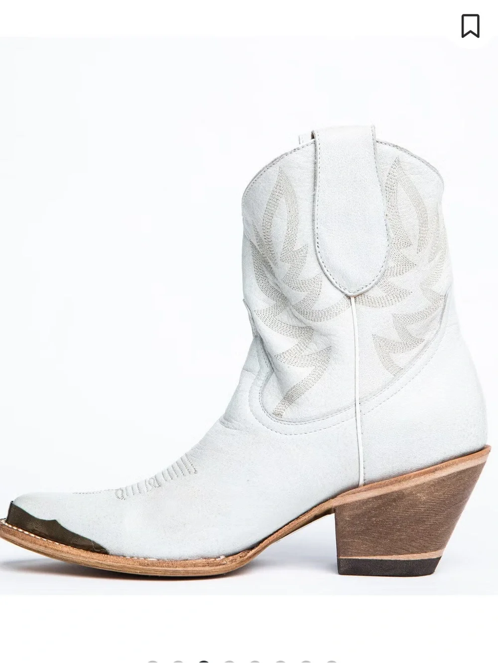 Idyllwind Wheels Women's White Western Boots, 7 - Picture 3 of 8
